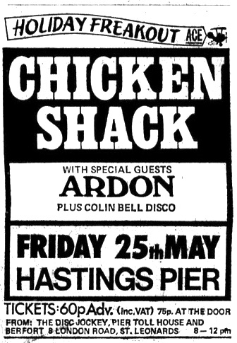 25th may 1973 - chicken shack