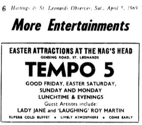 5th April 1969 - tempo 5