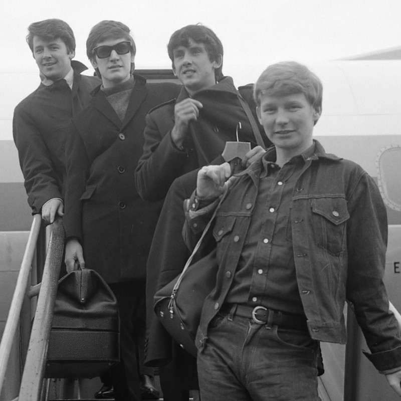 Beatgroep Searchers bij aankomst op Schiphol *17 september 1965