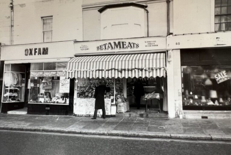 Betameats and Oxfam shops Queens Road Hastings SMART